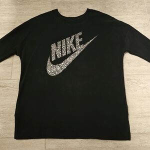 Nike Black Sweatshirt with White Logo